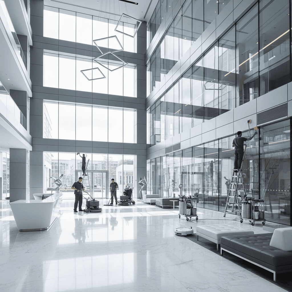 Commercial Building Cleaning - Professional Large-Scale Service